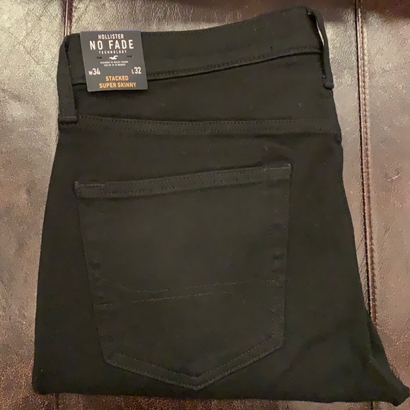 Slim Fit Hollister Chino Super Skinny Men's Black No Fade Super